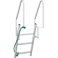 vidaXL 3-Traps Steigerladder zilver 58 x 77 x 144 cm Aluminium