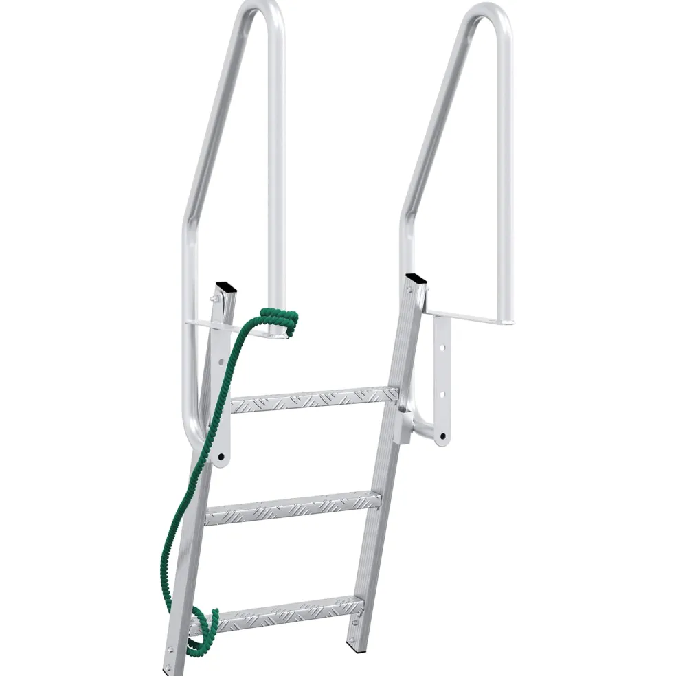 vidaXL 3-Traps Steigerladder zilver 58 x 77 x 144 cm Aluminium