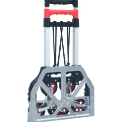 vidaXL Traptrolley inklapbaar 70 kg aluminium zilverkleurig