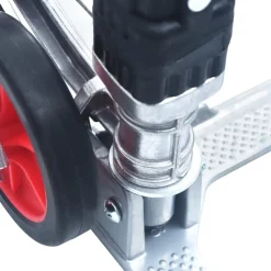 vidaXL Traptrolley inklapbaar 70 kg aluminium zilverkleurig
