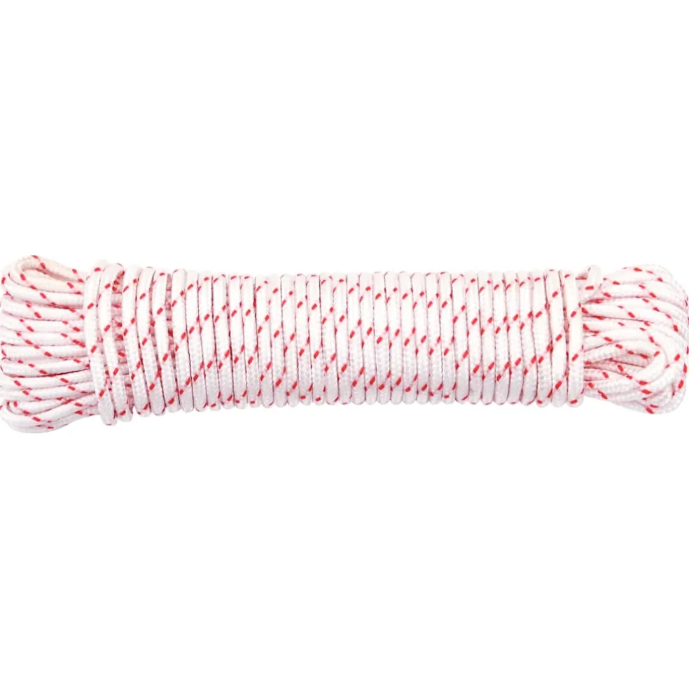 vidaXL Trekkoord startkoord wit en rood Ø3 mm 10 m nylon