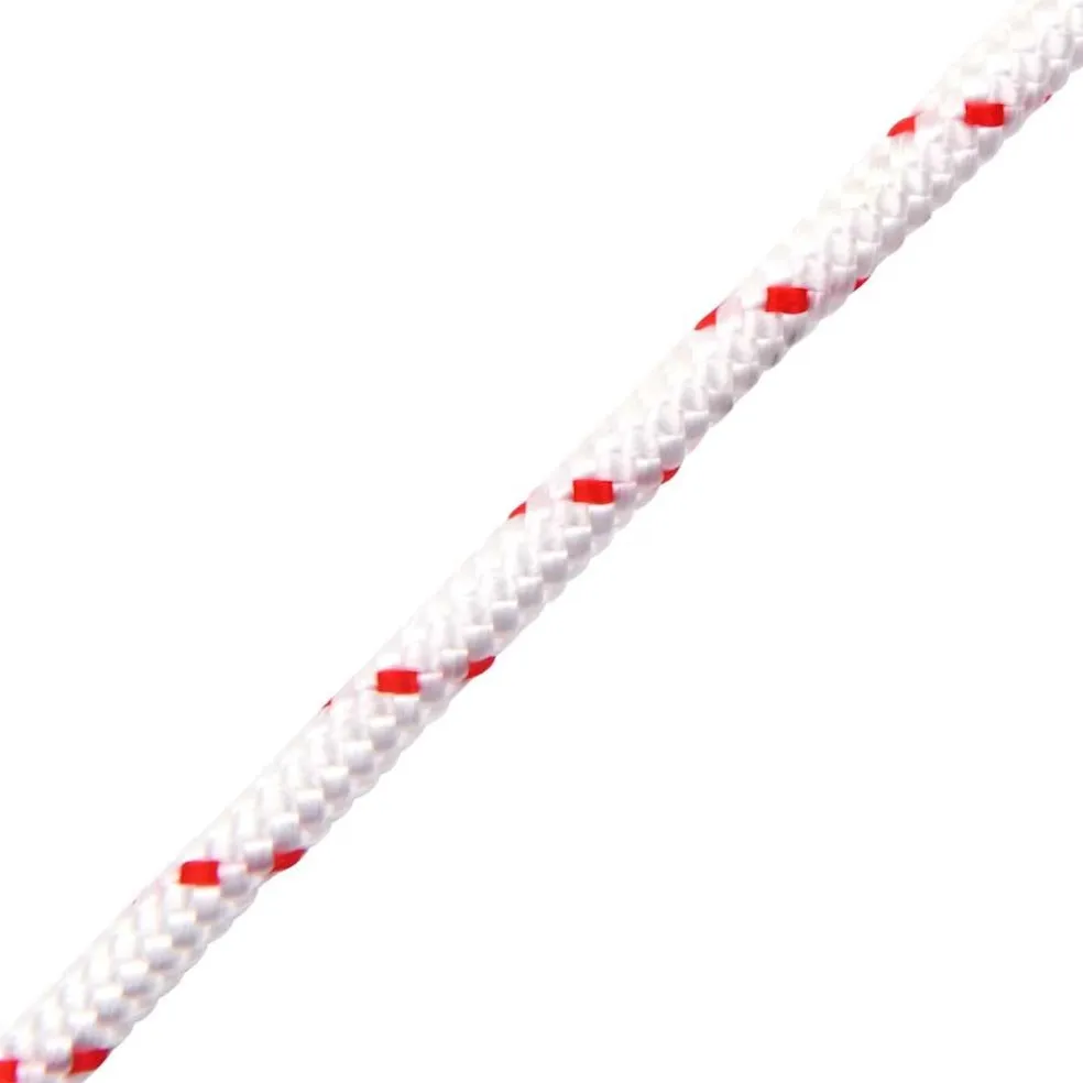 vidaXL Trekkoord startkoord wit en rood Ø3 mm 10 m nylon