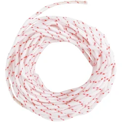vidaXL Trekkoord startkoord wit en rood Ø3 mm 10 m nylon