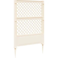 vidaXL Trellis met Spike PP Wit