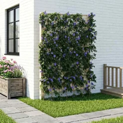 vidaXL Trellis met Spike PP Wit