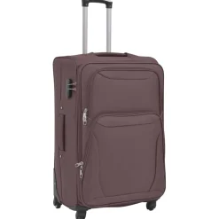 vidaXL Trolleyset koffiebruin 3-delig