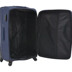 vidaXL Trolleyset marineblauw 3-delig