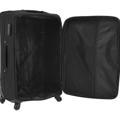 vidaXL Trolleyset zwart 3-delig