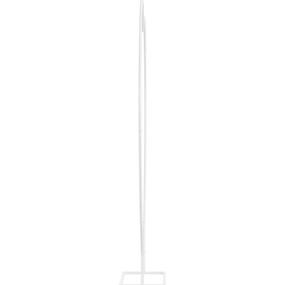 vidaXL Trouwrand Wit 195 x 35 x 211 cm Staal
