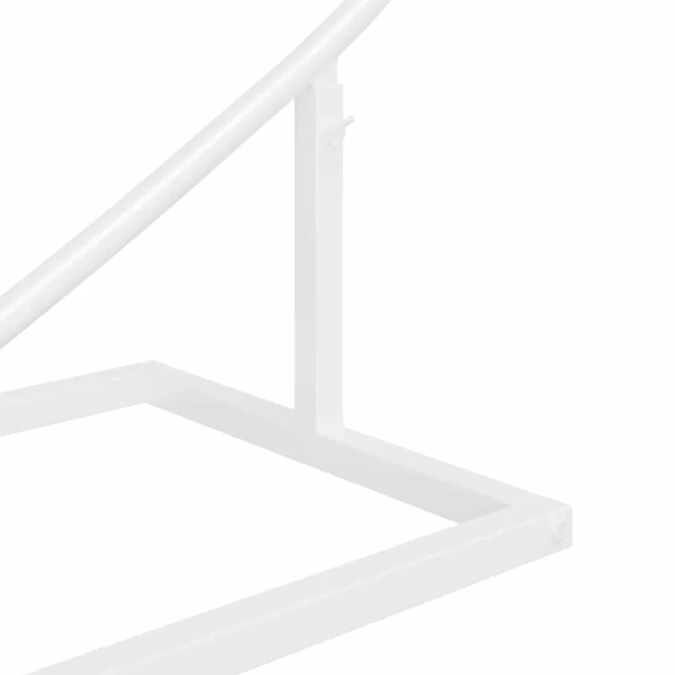 vidaXL Trouwrand Wit 195 x 35 x 211 cm Staal