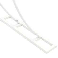 vidaXL Trouwrand Wit 223 x 45 x 201 cm Staal