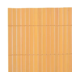 vidaXL Tuinafscheiding dubbelzijdig 90x300 cm PVC geel