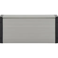 vidaXL Tuinafvalbak 85x34x40 cm grijs