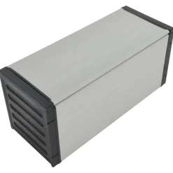 vidaXL Tuinafvalbak 85x34x40 cm grijs