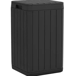 vidaXL Tuinafvalbak 38x38x65 cm polypropeen antracietkleurig