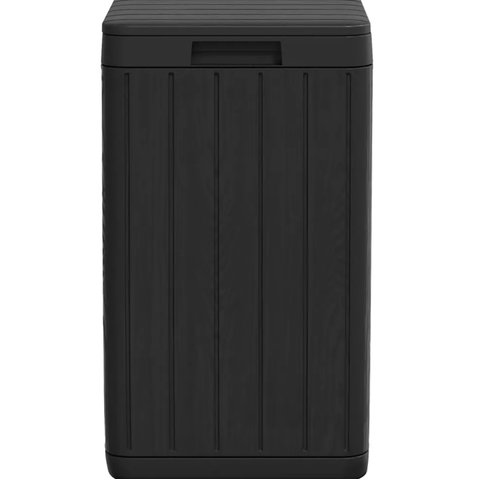 vidaXL Tuinafvalbak 38x38x65 cm polypropeen antracietkleurig