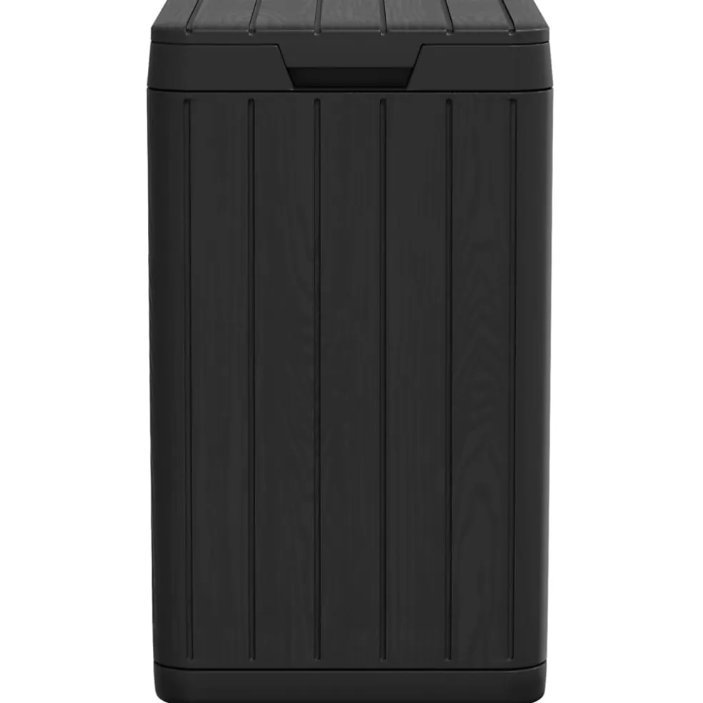 vidaXL Tuinafvalbak 38x38x65 cm polypropeen antracietkleurig