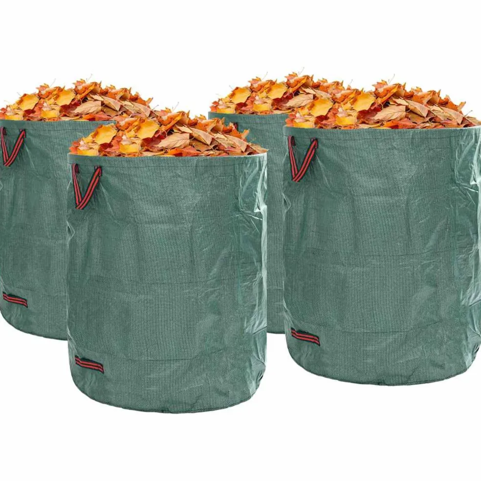 vidaXL Tuinafvalzakken 4 st 500 l Groen Polypropyleen