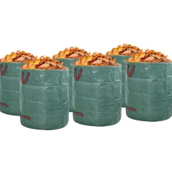 vidaXL Tuinafvalzakken 12 st 272 l Groen Polypropyleen