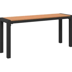 vidaXL Tuinbank Bruin 100 x 28 x 45 cm Staal