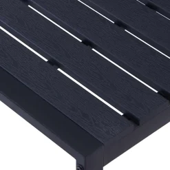 vidaXL Tuinbank 120,5 cm PS-plaat zwart