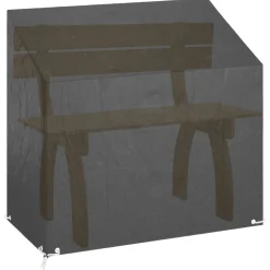 vidaXL Tuinbankhoes met 8 oogjes 130x70x70/88 cm polyetheen