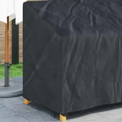 vidaXL Tuinbankhoes Zwart 165 x 70 x 65 / 94 cm 210D Oxford Stof