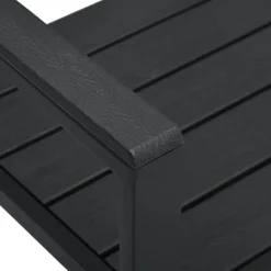 vidaXL Tuinbank hout-look 120 cm HDPE zwart