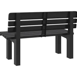 vidaXL Tuinbankje 110x52x71 cm polypropeen antracietkleurig
