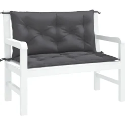 vidaXL Tuinbankkussens 2 st 100x50x7 cm oxford stof antracietkleurig