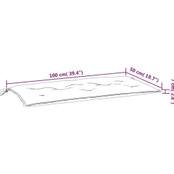 vidaXL Tuinbankkussens 2 st 100x50x7 cm oxford stof koningsblauw