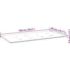 vidaXL Tuinbankkussen 100x50x3 cm oxford stof antracietkleurig