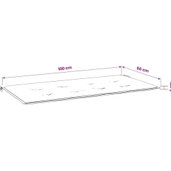 vidaXL Tuinbankkussen 100x50x3 cm oxford stof wijnrood