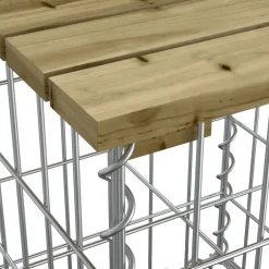 vidaXL Tuinbank schanskorfontwerp 183x41x60,5 cm geïmpregneerd hout