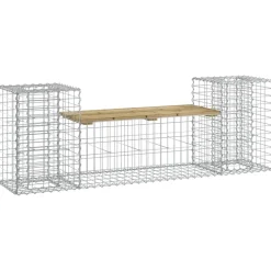 vidaXL Tuinbank schanskorfontwerp 183x41x60,5 cm geïmpregneerd hout