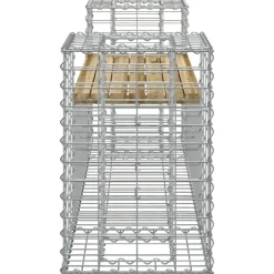 vidaXL Tuinbank schanskorfontwerp 183x41x60,5 cm geïmpregneerd hout