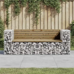 vidaXL Tuinbank schanskorfontwerp 184x71x65,5 cm geïmpregneerd hout