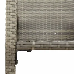 vidaXL Tuinbarkrukken 2 st poly rattan grijs