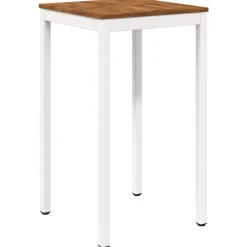 vidaXL Tuinbar Tafel NAARDEN Natuurlijk en Wit 60 x 60,5 x 105 cm
