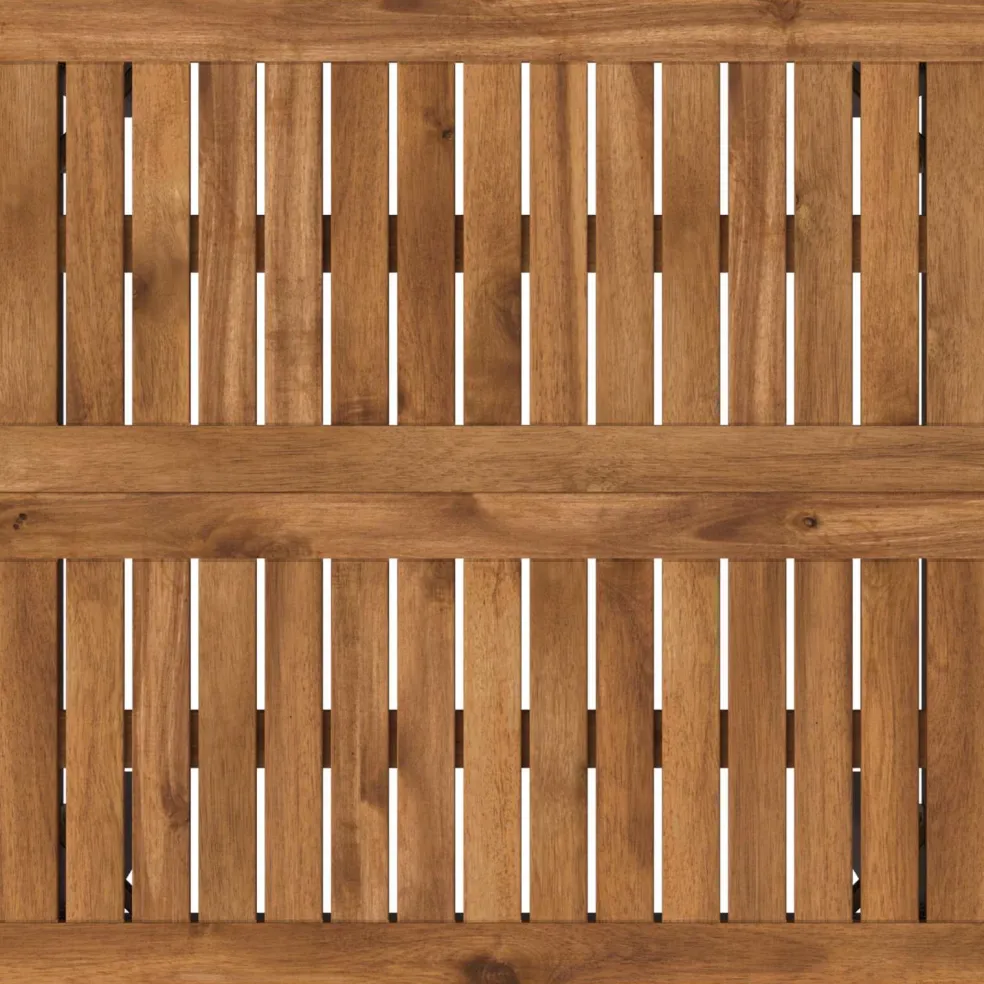 vidaXL Tuinbar Tafel Naturel en Zwart 60 x 60,5 x 105 cm