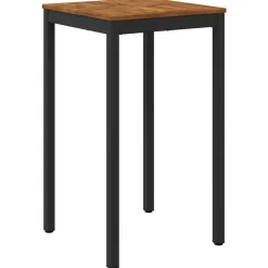 vidaXL Tuinbar Tafel Naturel en Zwart 60 x 60,5 x 105 cm
