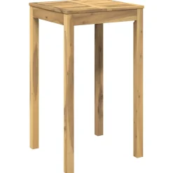 vidaXL Tuinbar Tafel Wit 60 x 60,5 x 105 cm Massief Acaciahout