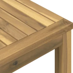 vidaXL Tuinbar Tafel Wit 60 x 60,5 x 105 cm Massief Acaciahout
