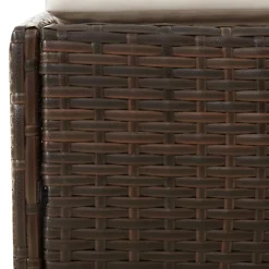 vidaXL Tuinbed 110x200 cm poly rattan bruin