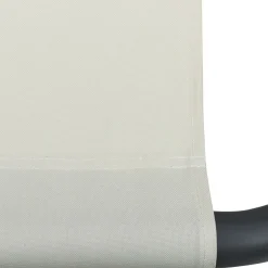 vidaXL Tuinbed 200x90 cm staal crème
