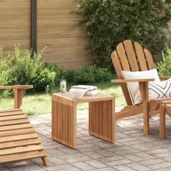 vidaXL Tuin Bijzettafel Bruin 45 x 45,5 x 45,5 cm Massief Teakhout