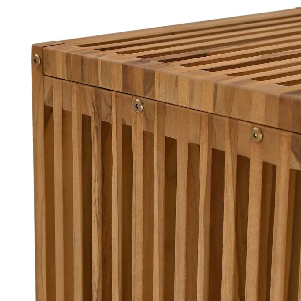 vidaXL Tuin Bijzettafel Bruin 45 x 45,5 x 45,5 cm Massief Teakhout