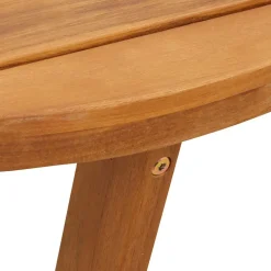 vidaXL Tuinbijzettafel rond Ø70x75 cm massief acaciahout