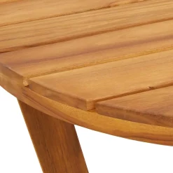 vidaXL Tuinbijzettafel rond Ø70x75 cm massief acaciahout