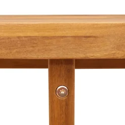 vidaXL Tuinbijzettafel rond Ø70x75 cm massief acaciahout